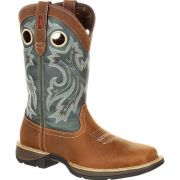 Durango Mens Rebel Saddlehorn and Clover Pull on Western Boot Square Toe