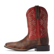 Ariat Sport Pardner Matte Rebel Brown Western Boot