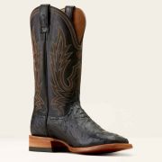 Ariat Showboat Ostrich Mens Exotic Cowboy Boot - Black