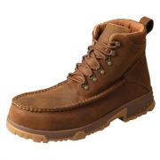 Twisted X Mens Comp Toe Work Boot Distressed Saddle