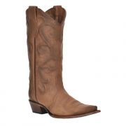 Corral Embroidered Cinnamon Brown Snip Toe Womens Western Boot
