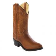 Old West Youth J Toe Tan Leather Western Boot