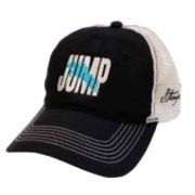 Stirrups Jump Trucker Hat Black and White