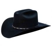 F&M Hat Company Silverado Wesley Wool Felt Western Hat Black
