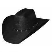 Bullhide 20X Straw Black Arrow Western Hat Black