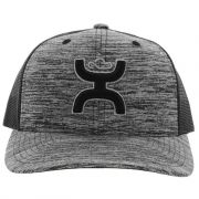 Hooey Sterling Grey Black Snapback Hat