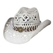 Bullhide Naughty Girl Straw Western Hat White