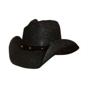 Bullhide After Party Straw Hat Black