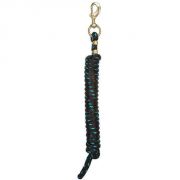 Weaver Poly Lead Rope Black Turquoise Speckle 10ft