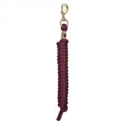 Weaver Poly Lead Rope Burgundy Solid 10ft