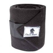 Classic Equine Polo Wrap Bandages 4 Pack Solid Black or White