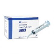 Cardinal Health Monoject Curved Tip Non-Sterile Syringe Unmarked 50 Count Box 12ml