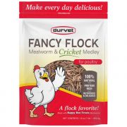 Durvet Fancy Flock Mealworm and Cricket Medley for Poultry 20oz