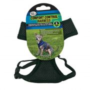 Four Paws Comfort Control Dog Harness Black Medium