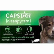 Novartis Capstar Flea Treatment Tablets Large Dog Over 25lb 6ct