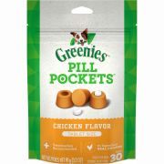 Greenies Pill Pocket Tablet Chicken Flavor Dog Treat 30ct