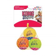 Kong SqueakAir Birthday Tennis Ball Squeaker Dog Toy Extra Medium 3ct
