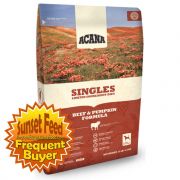 Acana Singles Beef and Pumpkin Dry Dog Food 4lb