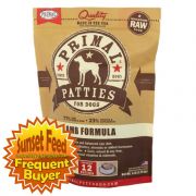 Primal Patties Raw Frozen Canine Lamb Formula Dog Food 6lb