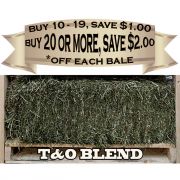 Quality Timothy & Orchard Grass Hay Bale 61lb to 65lb
