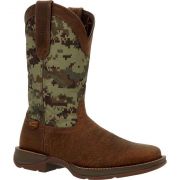 Durango Mens Rebel Digi Camo Square Toe Western Boot Green