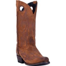 Dan Post Mens Duke Leather Square Toe Western Cowboy Boot Tan