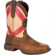 Durango Mens Rebel Saddle Brown and Floida State Flag Western Boot Square Toe