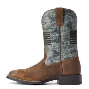 Ariat Sport Flying Proud Tumbleweed Taupe Western Boot