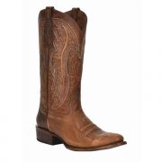 Corral Circle G Emroidered Mens Round Toe Boot - Oil Embroidery