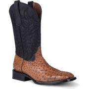 Corral Circle G Mens Ostrich Leather Boots - Tan/Black