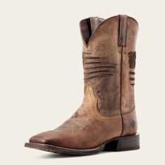 Ariat Circuit Patriot Mens Western Boot - Weathered Tan