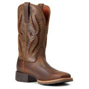 Ariat Womens Hybrid Rancher VentTek 360 Distressed Tan-Truffle Western Boot