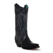 Corral Black Stingray Triad Embroidery Womens Western Boot