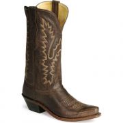 Old West Womens Snip Toe Canyon Western Boots Brown
