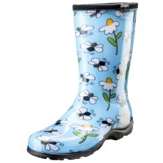 Sloggers Womens Rain & Garden Boots - Blue Bee's