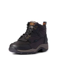 Ariat Ladies Terrain Waterproof Lace Up Work Boot Black