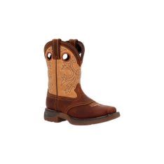 Durango Lil Rebel By Little Kids Brown Tan Western Boot