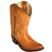 Old West Tan Canyon Childrens Western Boot