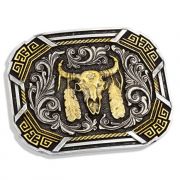 Montana Silversmitsh Southwestern Flair Buffalo Skull Attitude Western Belt Buckle