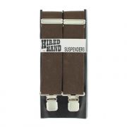 Hired Hand Adjustable Suspenders Brown