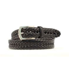 Hired Hand Mens Woven Western Belt Black