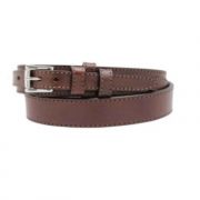 Gingerich Leather Mens Waxed Ranger Style Leather Belt Brown