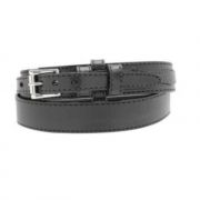 Gingerich Leather Mens Waxed Ranger Style Leather Belt Black