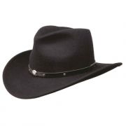 F&M Hat Company Black Creek Felt Western Hat Black