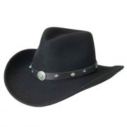 F&M Hat Company Silverado Santa Ana Felt Western Hat Black