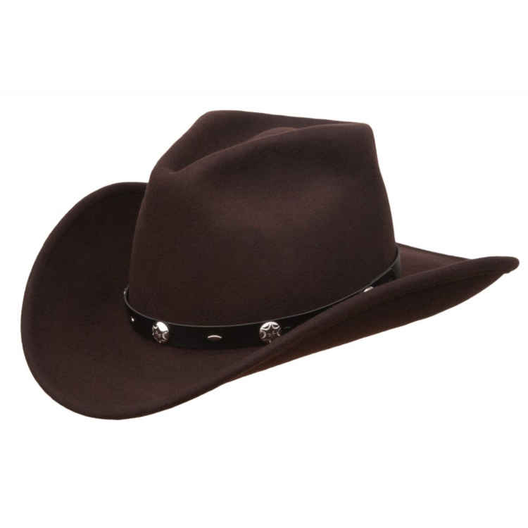 F&M Hat Company Silverado Rattler Felt Western Hat Chocolate | Sunset ...