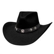 Bullhide Montecarlo Star Studded 4X Western Hat Black