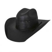 Bullhide Black Gold 10X Linen Straw Western Hat Black
