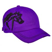 AWST International Lila 3D Horse Head Cap - Purple