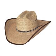Bullhide Montecarlo Rodeo Round Up Wide Open 15X Straw Hat Natural